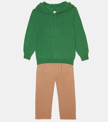 Sudadera con capucha Hoopy de cachemir | The Row Kids