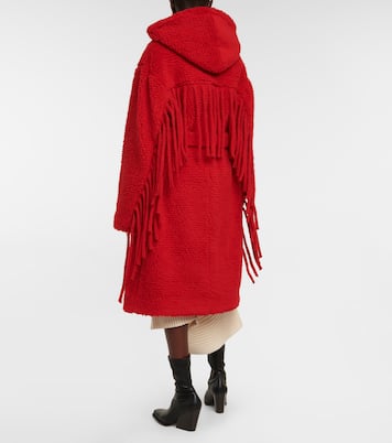 Abrigo Teddy con capucha y flecos | Stella McCartney