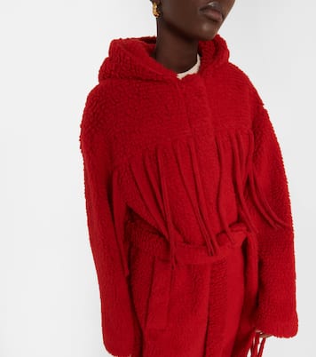 Abrigo Teddy con capucha y flecos | Stella McCartney