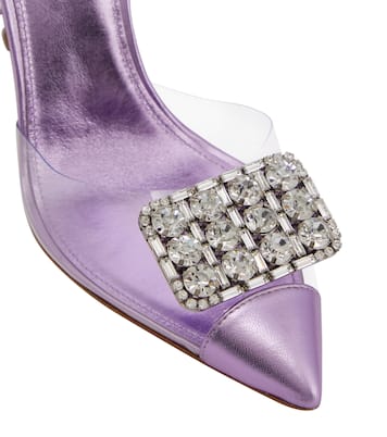 Pumps in pelle e PVC con cristalli | Giambattista Valli