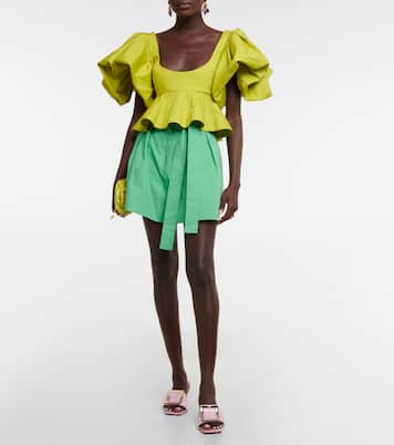 Top raccourci en coton | Oscar de la Renta