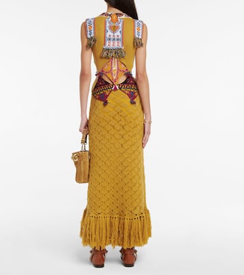 Robe longue en crochet de laine | Etro