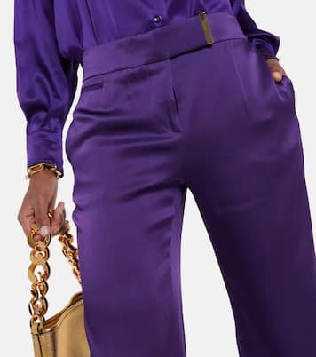 Pantalon ample en satin | Tom Ford