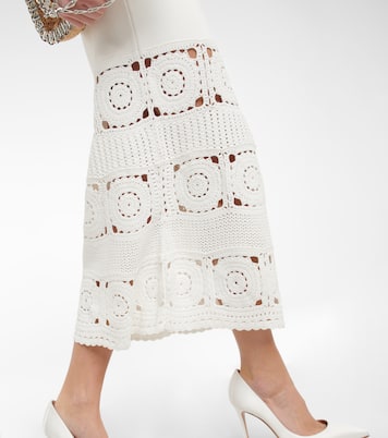Romina crochet-trimmed midi dress | Rebecca Vallance