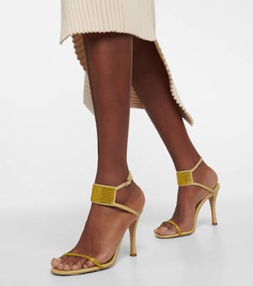 Stella 100 crystal-embellished sandals | Stella McCartney