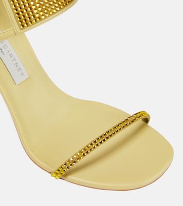 Stella 100 crystal-embellished sandals | Stella McCartney