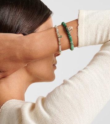 Bracelet Evil Eye Fringe en or 14 ct et diamants | Sydney Evan