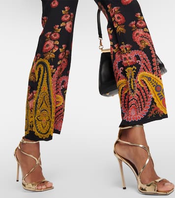 Pantalon à taille haute en soie | Etro