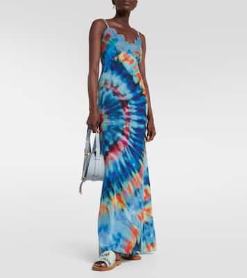 Robe longue tie & dye en soie | Chloé