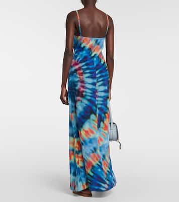 Robe longue tie & dye en soie | Chloé