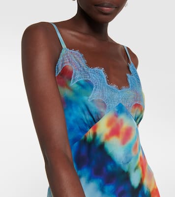 Robe longue tie & dye en soie | Chloé