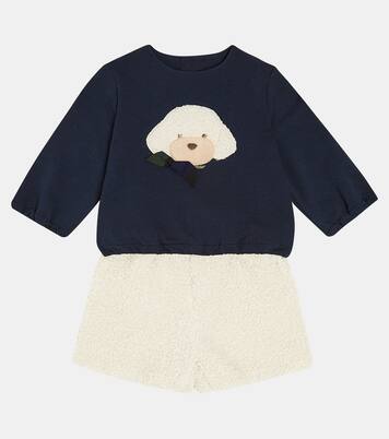 Baby sweatshirt and shorts set | Il Gufo