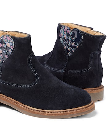 Stivaletti Chelsea patchwork in suede | Pom d'Api