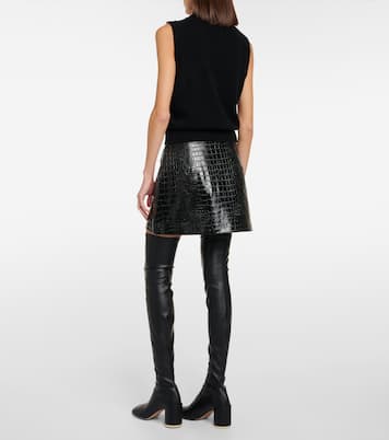 Minirock Mary aus Lederimitat | The Frankie Shop