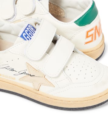 Ballstar printed leather sneakers | Golden Goose Kids