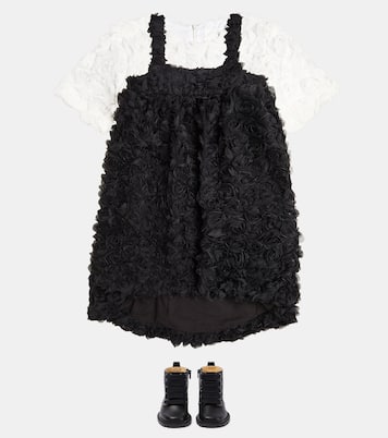 Abito in tulle con applicazioni floreali | Caroline Bosmans