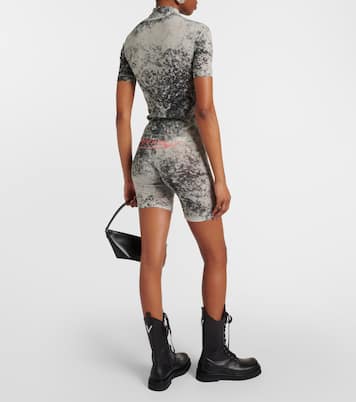 Turbo printed jersey top | KNWLS