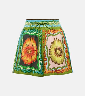 Shorts Disco Daisy in twill con stampa | Alémais
