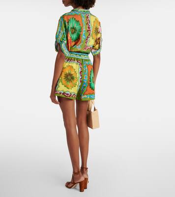 Shorts Disco Daisy in twill con stampa | Alémais