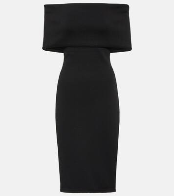 Robe midi à encolure bardot | Bottega Veneta