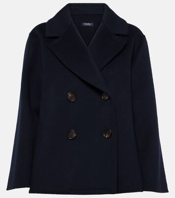 Black Winter Coat with Asymmetric Button Closure - Luxury Cashmere Wool Classical Jacket 715# Black Winter Coat with Asymmetric Button Closure - Luxury Cashmere Wool Classical Jacket 715#