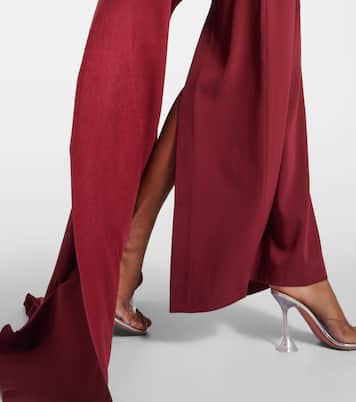 Caped crystal-embellished gown | Roland Mouret