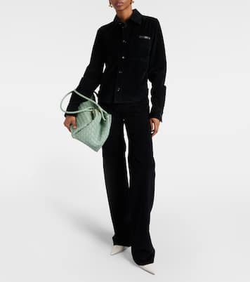 Gerade High-Rise-Hose aus Baumwoll-Cord | Bottega Veneta