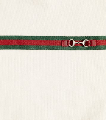 Bebé - sudadera de algodón con Web y Horsebit | Gucci Kids
