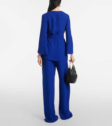 VGold Cady Couture belted blouse | Valentino