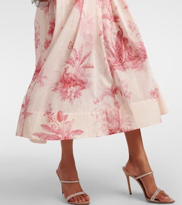 Abito Waverly in cotone con stampa | Zimmermann