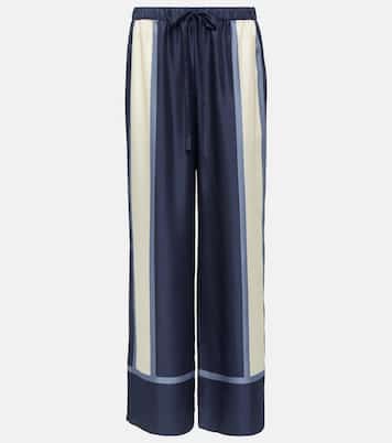 Dazed printed silk palazzo pants | SIR