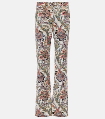 Bedruckte Mid-Rise Straight Jeans | Etro