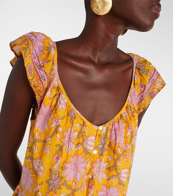 Bedrucktes Maxikleid Jazlyn aus Baumwolle | Velvet