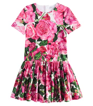Abito in popeline di cotone | Dolce&Gabbana Kids