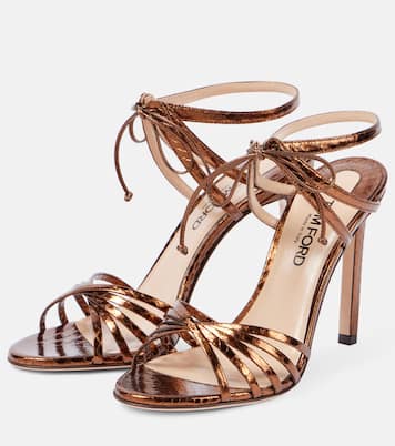 Sandalias Angelica 105 de piel grabada | Tom Ford