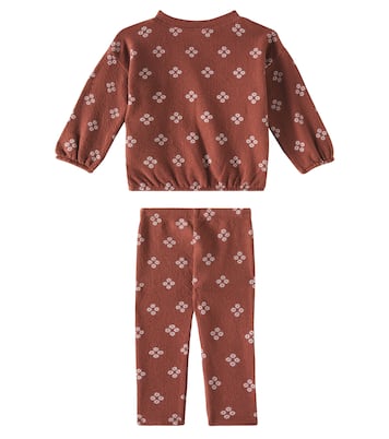 Spongey cotton-blend sweatshirt and sweatpants set | Rylee + Cru