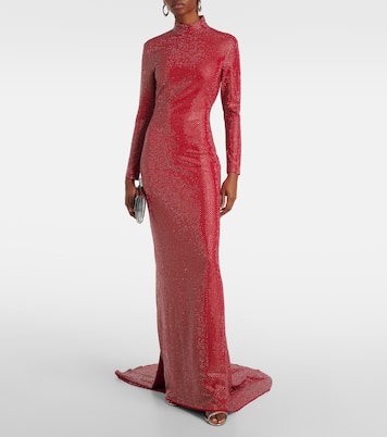 Robe longue Vivienne à ornements | Solace London