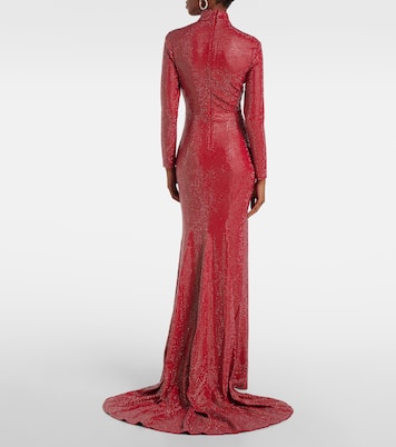 Robe longue Vivienne à ornements | Solace London