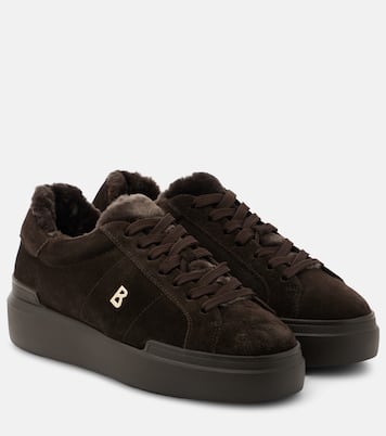 Baskets Hollywood en daim et shearling | Bogner