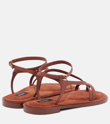 Tongs Edna en daim | A.Emery
