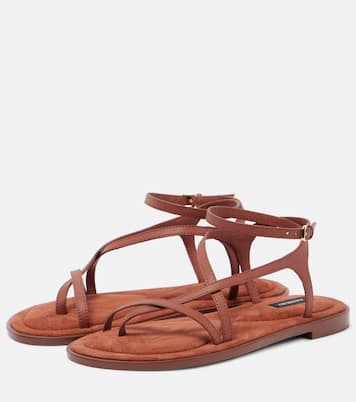 Tongs Edna en daim | A.Emery