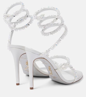 Sandales Cinderella Cleo 105 en satin à ornements | Rene Caovilla