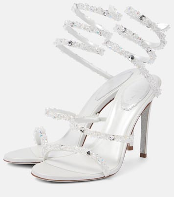 Sandales Cinderella Cleo 105 en satin à ornements | Rene Caovilla