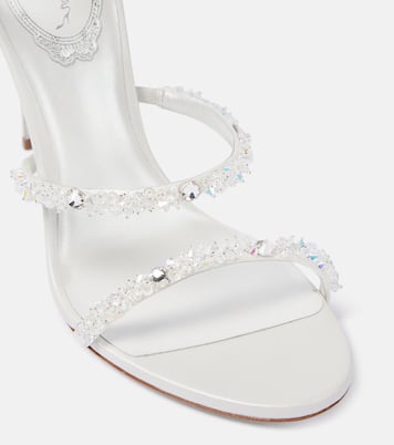 Sandales Cinderella Cleo 105 en satin à ornements | Rene Caovilla