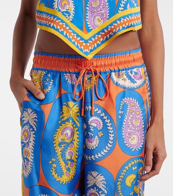 Pantaloni a palazzo Luis in seta | Alémais