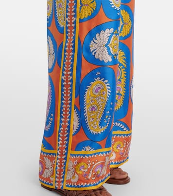 Pantaloni a palazzo Luis in seta | Alémais