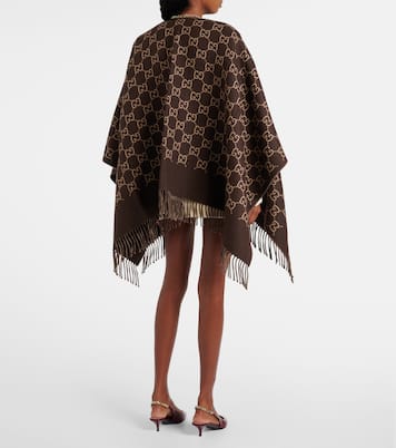 GG wool jacquard shawl | Gucci