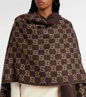 GG wool jacquard shawl | Gucci