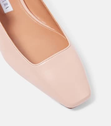 Very Bow Tie leather ballet flats | Aquazzura