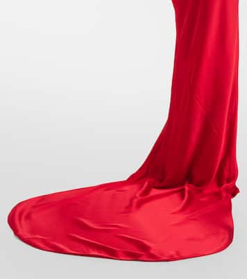 Open-back satin gown | Norma Kamali